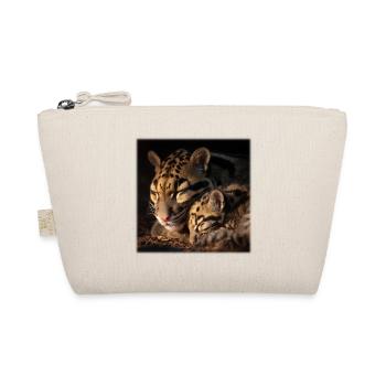 Clouded leopard with cub Loving wildcats - Organic Pouch - nature - Front