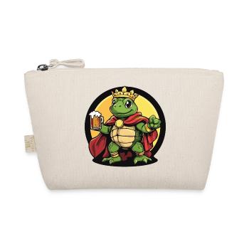 Turtle Beer Funny - Organic Pouch - nature - Front