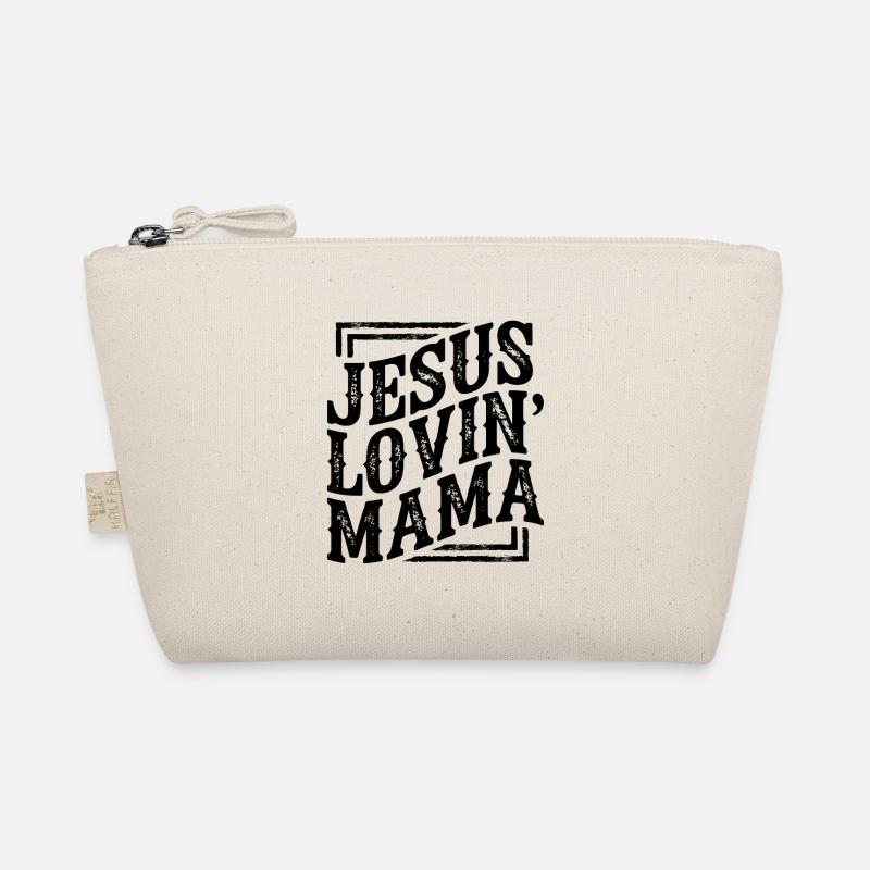 Jesus liebende Mutter Jesus loving Mama Muttertag Bio-Täschchen
