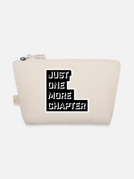 Just One More Chapter Lustig Bücherwurm Lesen Cool - Bio-Täschchen - Natur - Vorne
