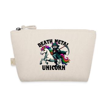 Death Metal Einhorn Reiter Musik Rock Heavy Metal - Bio-Täschchen - Natur - Vorne