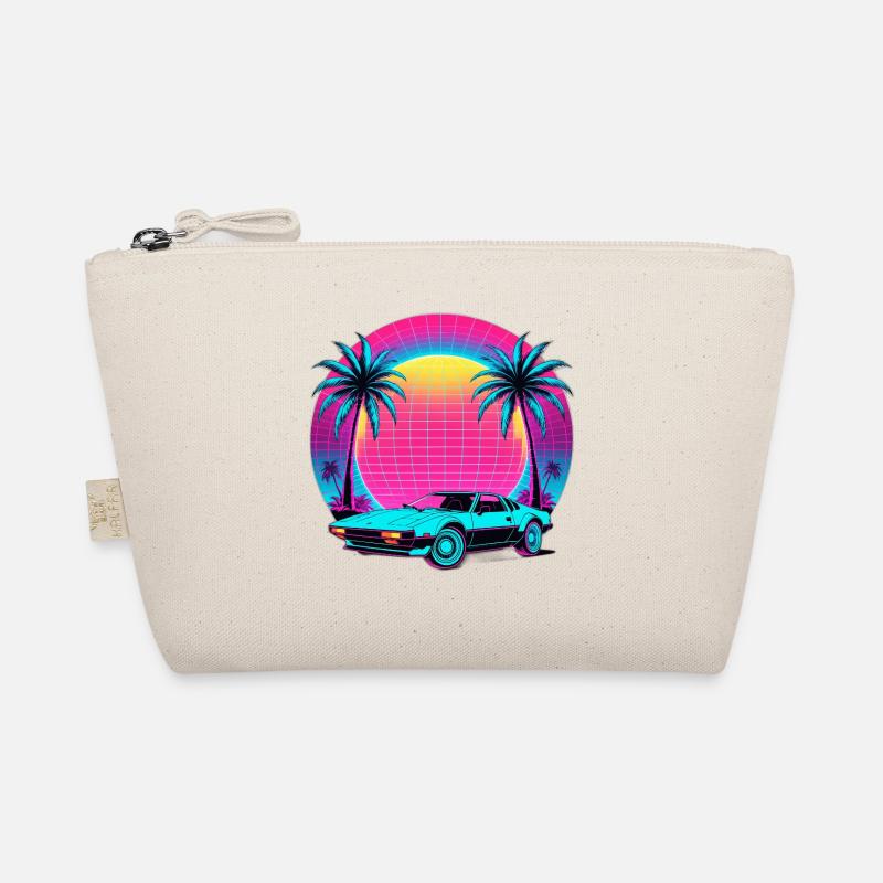 Neon Palm Sunset Car Bio-Täschchen