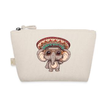 Elefant Party Sombrero - Bio-Täschchen - Natur - Vorne