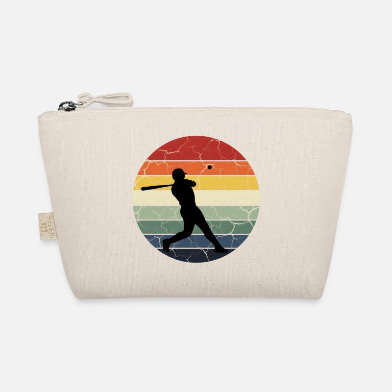 Cadeau de baseball joueur de baseball rétro vintag Trousse biologique