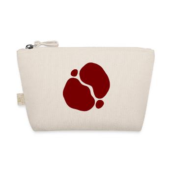 Formes organiques rouges Design transparent - Trousse biologique - nature - Devant
