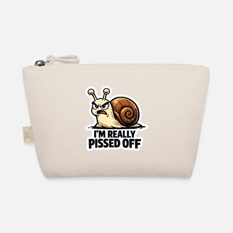 Wütende Schnecke – Ich bin wirklich sauer. Bio-Täschchen
