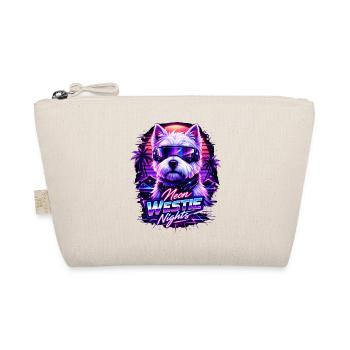 Neon Westie Nights – Cyber Dog avec des lunettes de soleil - Trousse biologique - nature - Devant