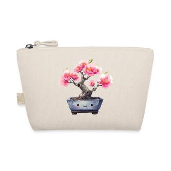 Kawaii Bonsai Blossom Delight - Organic Pouch - nature - Front