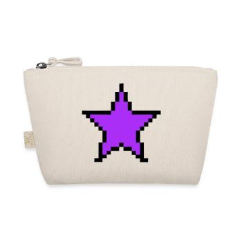 Pixel Star 8-Bit Power Up - Organic Pouch - nature - Front
