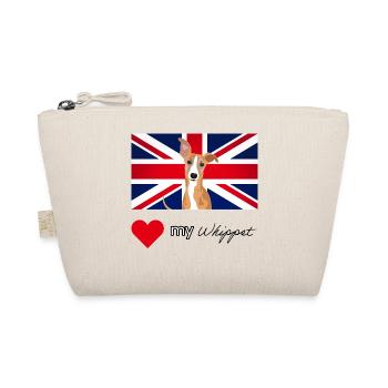 LUVMYWHIPPET (texte noir, Vibrant) - Trousse biologique - nature - Devant