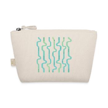 Wiggle Wavy Stripes L Stripes L Green Blue - Organic Pouch - nature - Front