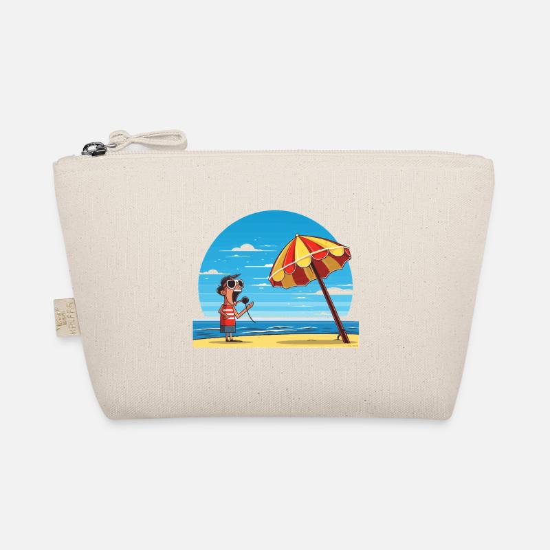 Strandgesang unter Sonnenschirm Bio-Täschchen