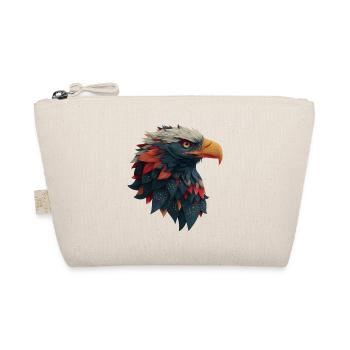 Powerful Eagle Head, Strong, Determined Gift - Organic Pouch - nature - Front