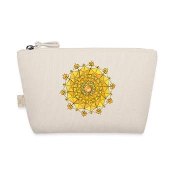Mandala Navel Manipura Chakra dessiné à la main - Trousse biologique - nature - Devant