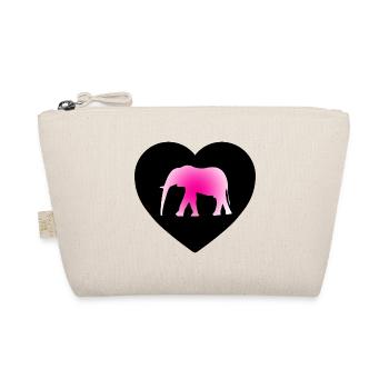 Elefant - Bio-Täschchen - Natur - Vorne
