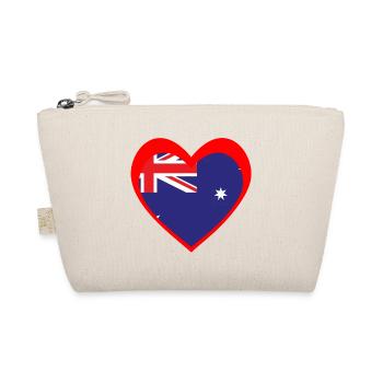 Red Aussie Heart – True Southern Spirit - Organic Pouch - nature - Front