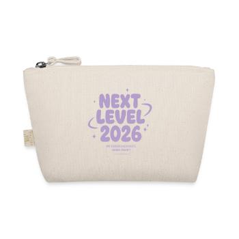 Next Level 2026 – Wir schreiben Geschichte - Bio-Täschchen - Natur - Vorne