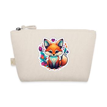 Renard féerique coloré cœur - Trousse biologique - nature - Devant