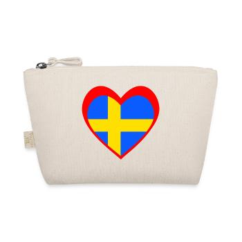 Sverige Hjärta – Kärlek till Sverige - Bio-Täschchen - Natur - Vorne