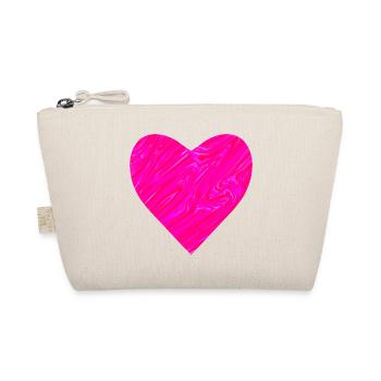 Neon heart for Mother's Day - Organic Pouch - nature - Front