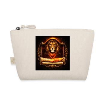 Lionheart & Phoenix Feather - Organic Pouch - nature - Front