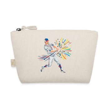 Pop Art coloré du batteur de baseball - Trousse biologique - nature - Devant
