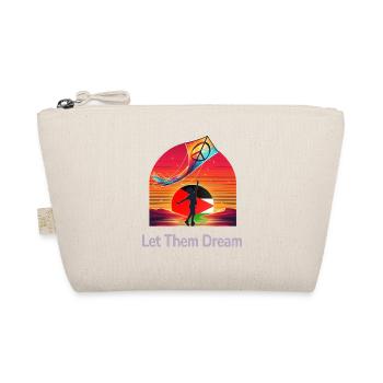 Let Them Dream - Peace Kite & Palestine Sunset - Organic Pouch - nature - Front