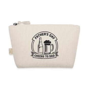 FATHER'S DAY CHEERS TO DAD Emblem for Fathers - Organic Pouch - nature - Front