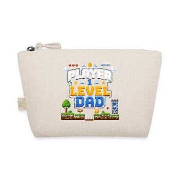 Pixellevel Vater: Retro Spielwelt - Bio-Täschchen - Natur - Vorne