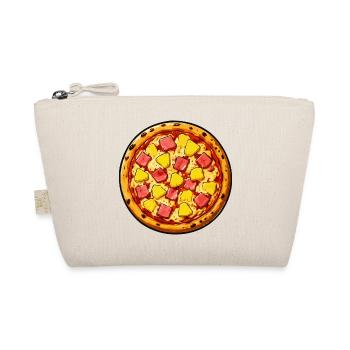 Hawaii-Pizza Illustration - Bio-Täschchen - Natur - Vorne
