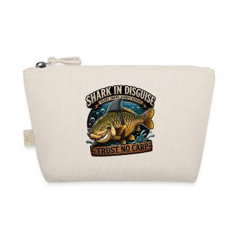 Shark In Disguise – Funny Carp Fishing Design - Organic Pouch - nature - Front