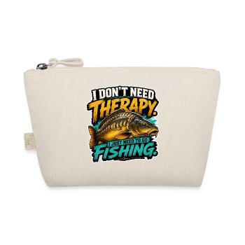 Spiegelkarpfenfischen Lustiges Angler-Design - Bio-Täschchen - Natur - Vorne