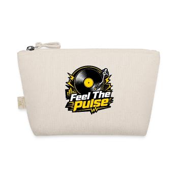 Feel The Pulse – Vinyl DJ Electro Music - Bio-Täschchen - Natur - Vorne