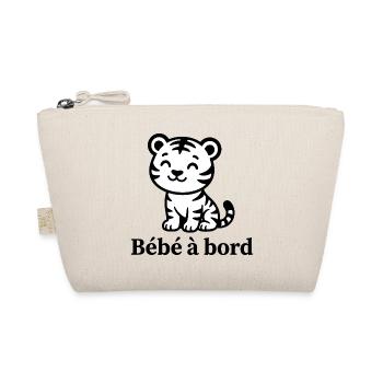 Sticker Autocollant pour Voiture tigre bébé à Bord - Trousse biologique - nature - Devant