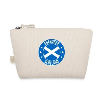 Aberdeen Scotland Circular Flag Emblem - Organic Pouch - nature - Front