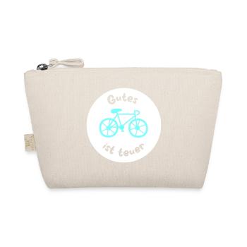 Rad Fahrrad coole Quotes Sprüche radeln teuer Fan - Bio-Täschchen - Natur - Vorne