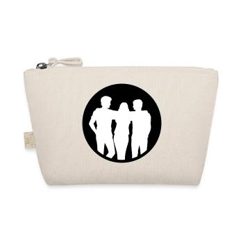People Group Silhouette Friends Team Together - Organic Pouch - nature - Front
