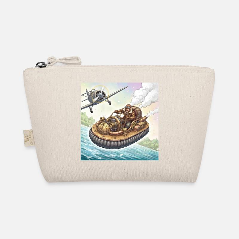 Steampunk-Luftboot-Flussjagd Bio-Täschchen
