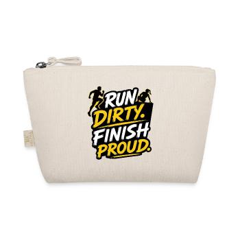 Run Dirty Finish Proud OCR Runner Design - Organic Pouch - nature - Front