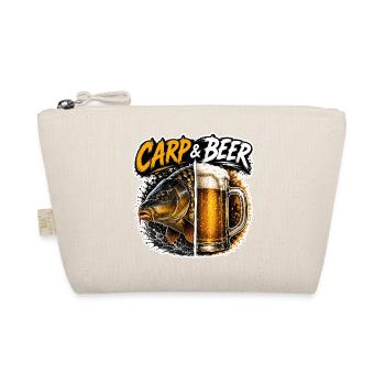 Carpe et bière : design de pêche drôle - Trousse biologique - nature - Devant