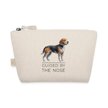 Beagle Low-Poly Art - Guided by the nose - Organic Pouch - nature - Front