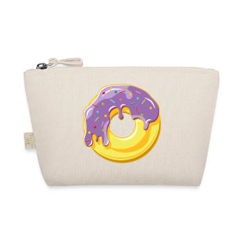 Donut avec glaçage violet et vermicelles colorées - Trousse biologique - nature - Devant