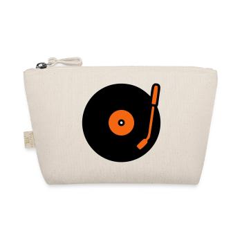 Retro Audio Vinyl Record Tonearm - Organic Pouch - nature - Front