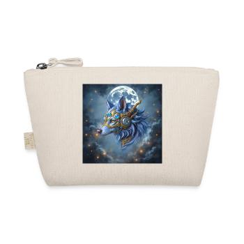 Mystic Crown Moon Wolf - Organic Pouch - nature - Front