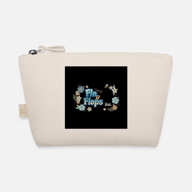Flo Flops Floral Logo Organic Pouch