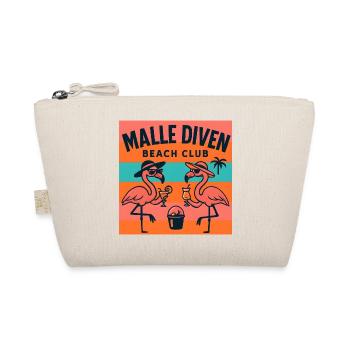 Malle Diven Beach Club Flamingo Mallorca Party - Organic Pouch - nature - Front