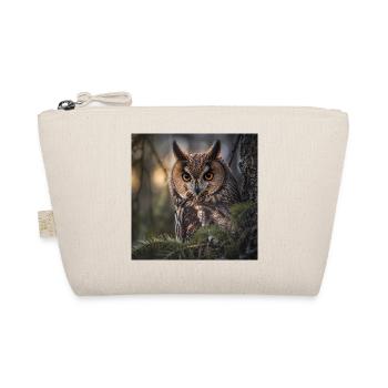 Owl in forest fog - Organic Pouch - nature - Front