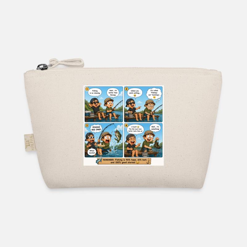 Relaxing Fishing Comic: Big Catch Lesson Organic Pouch