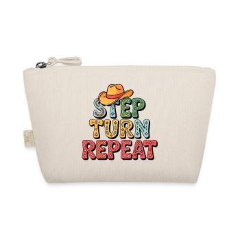 Line Dance Step Turn Repeat - Organic Pouch - nature - Front