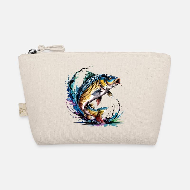 Colorful carp Organic Pouch